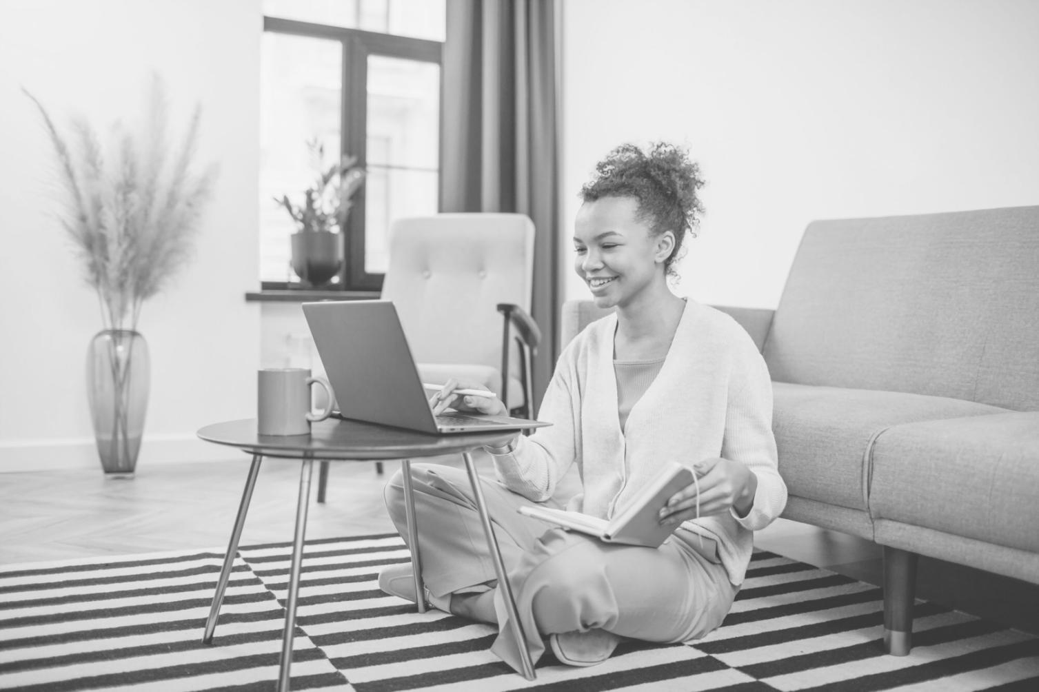 Professional financial planning workspace with charts and analysis